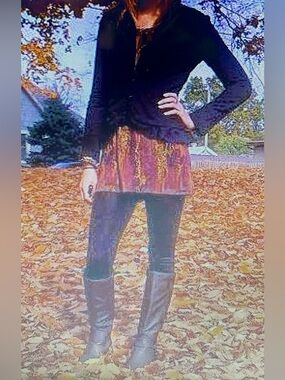 Vintage Aughts Multicolor Patterned Tunic